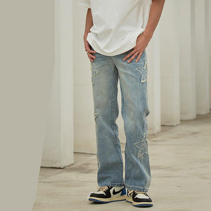 Men's Patch Casual Jeans