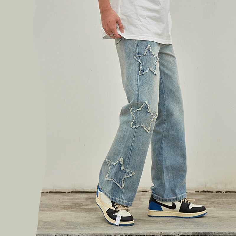 Men's Patch Casual Jeans