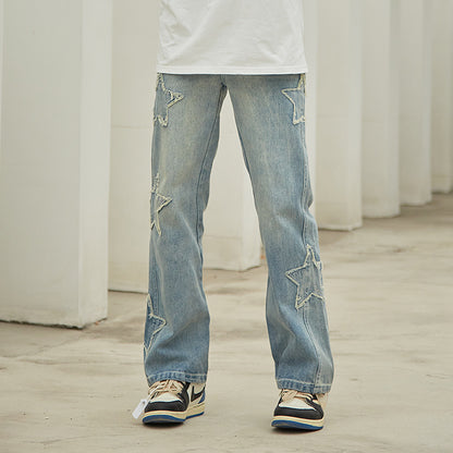 Men's Patch Casual Jeans