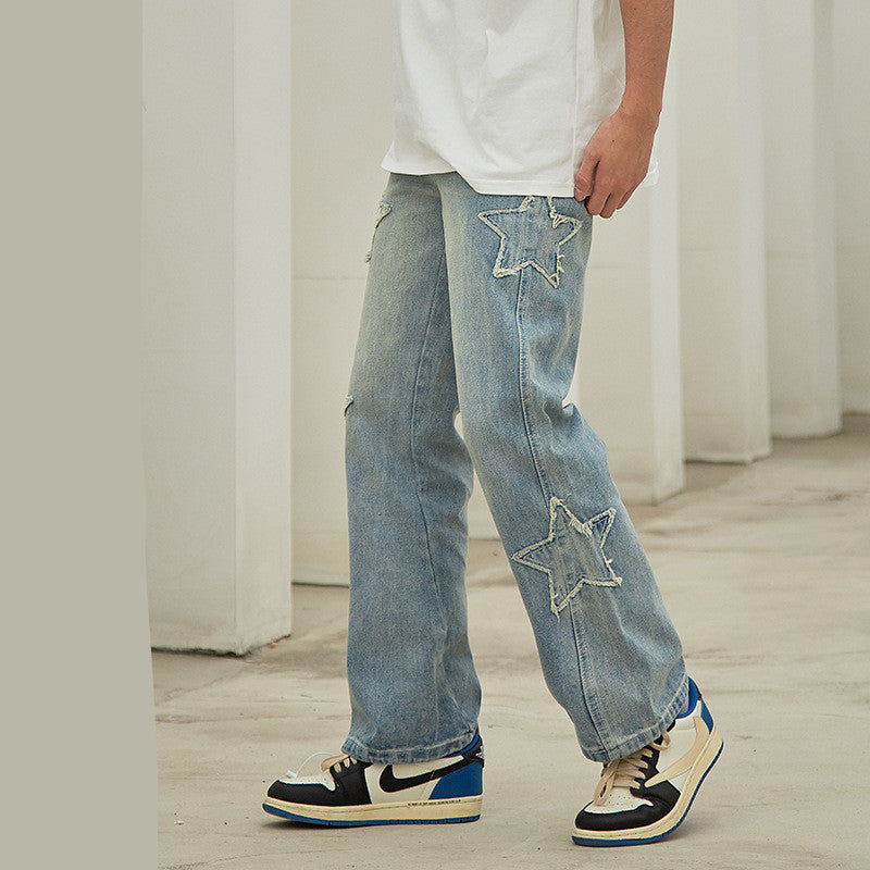 Men's Patch Casual Jeans