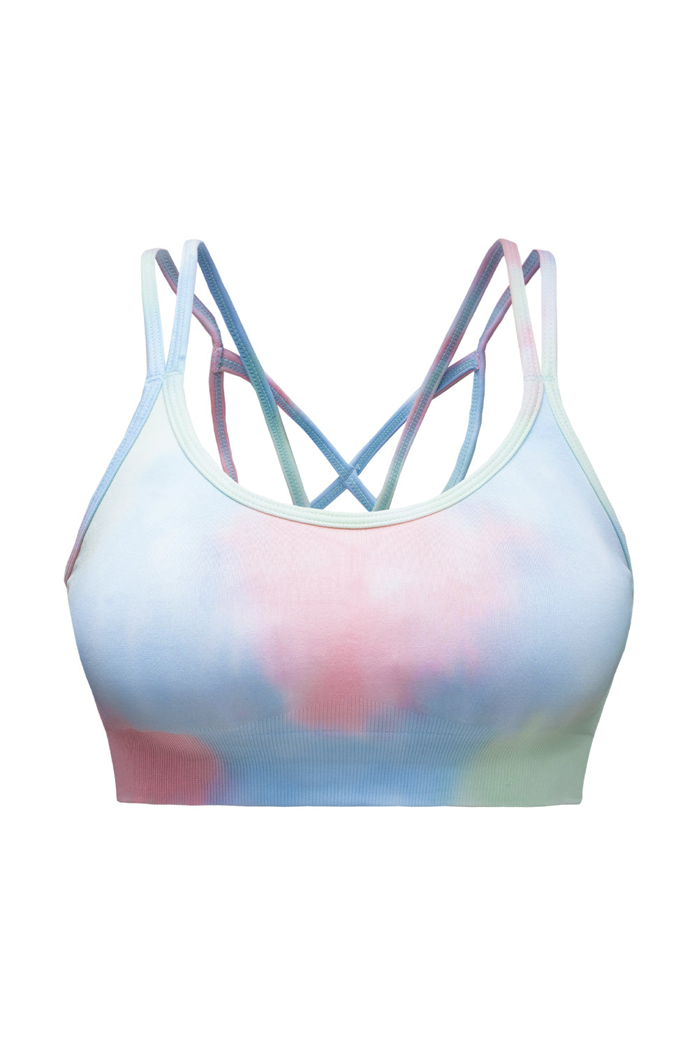 Tie-Dye  Double-Strap Sports Top